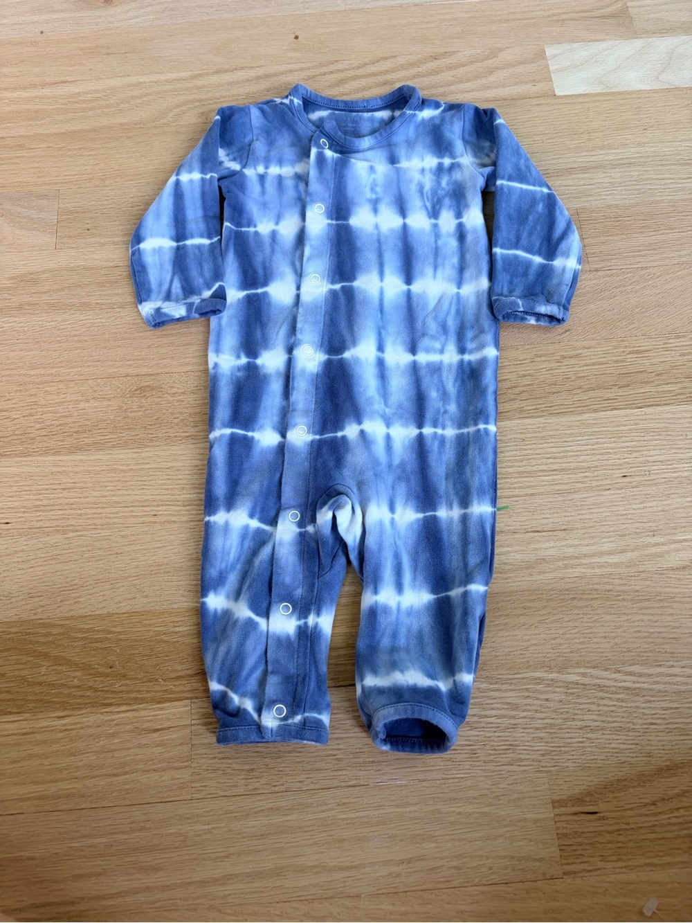 Pehr Baby Blue Tie Dye Romper One Piece 3-6 Months Organic Cotton